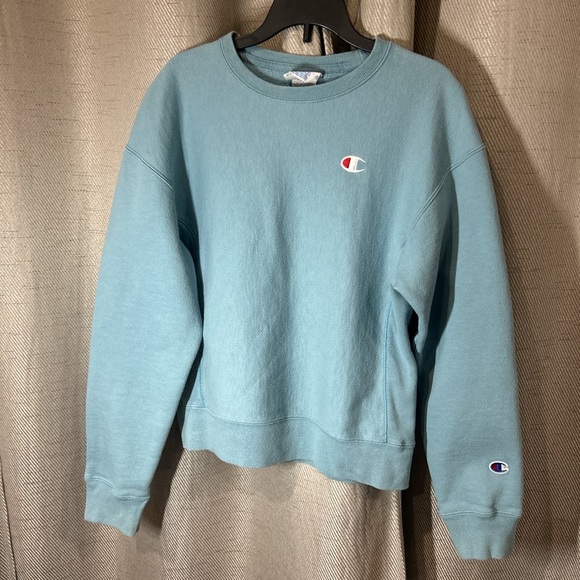 Champion Blue Women’s Size S Crewneck Sweater with Iconic Logo - Picture 2 of 7